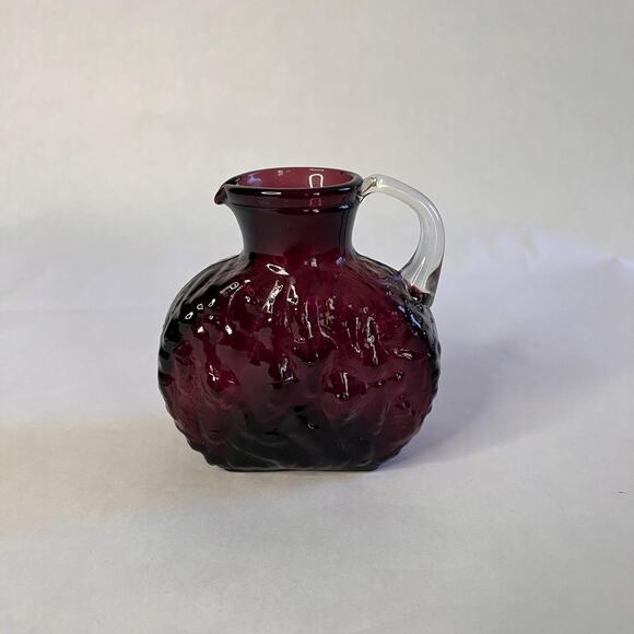 Vintage Hand Blown -Pitchers. Cruets. Basket & Mini Oil Lamp Mid Century - Picture 2 of 9